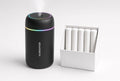 Humidificateur noir avec 5 mèches de recharge incluses